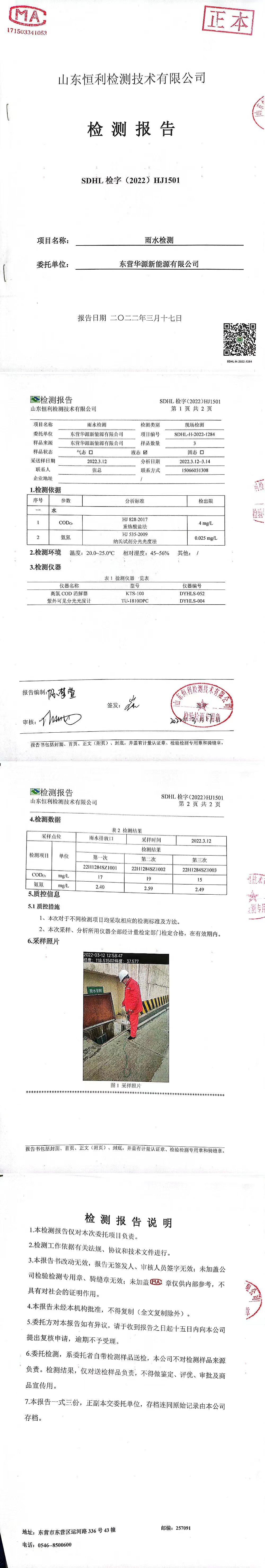 東營華源新能源有限公司2022年第一季度檢測信息公示(圖6)